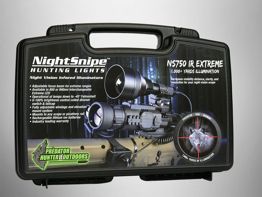 NightSnipe NS750 Extreme Dimmable IR (Infrared) Illuminator Hunting