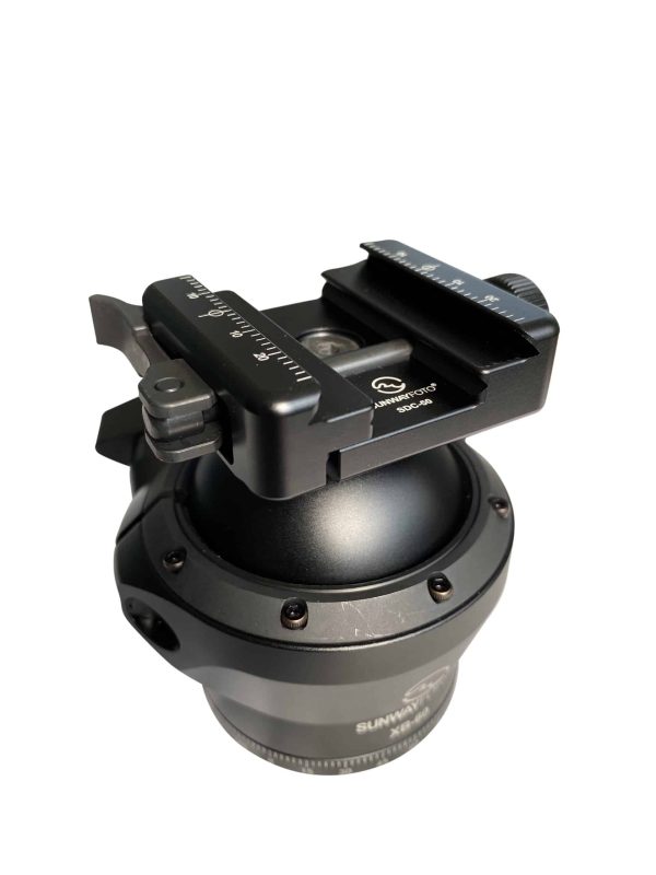 Sunwayfoto XB60 / 60mm Hunting / Shooting Ball Head with Picatinny / Arca Swiss Adapter Clamp