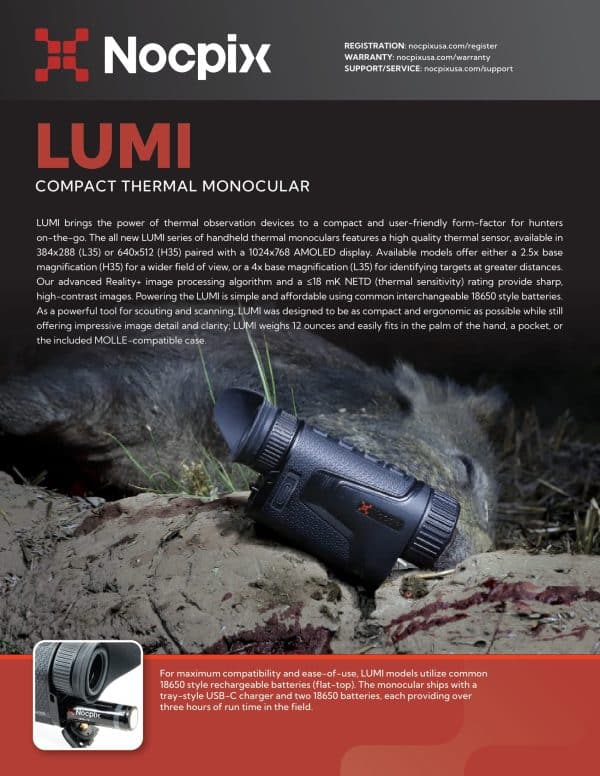 Nocpix Lumi H35 Thermal Monocular