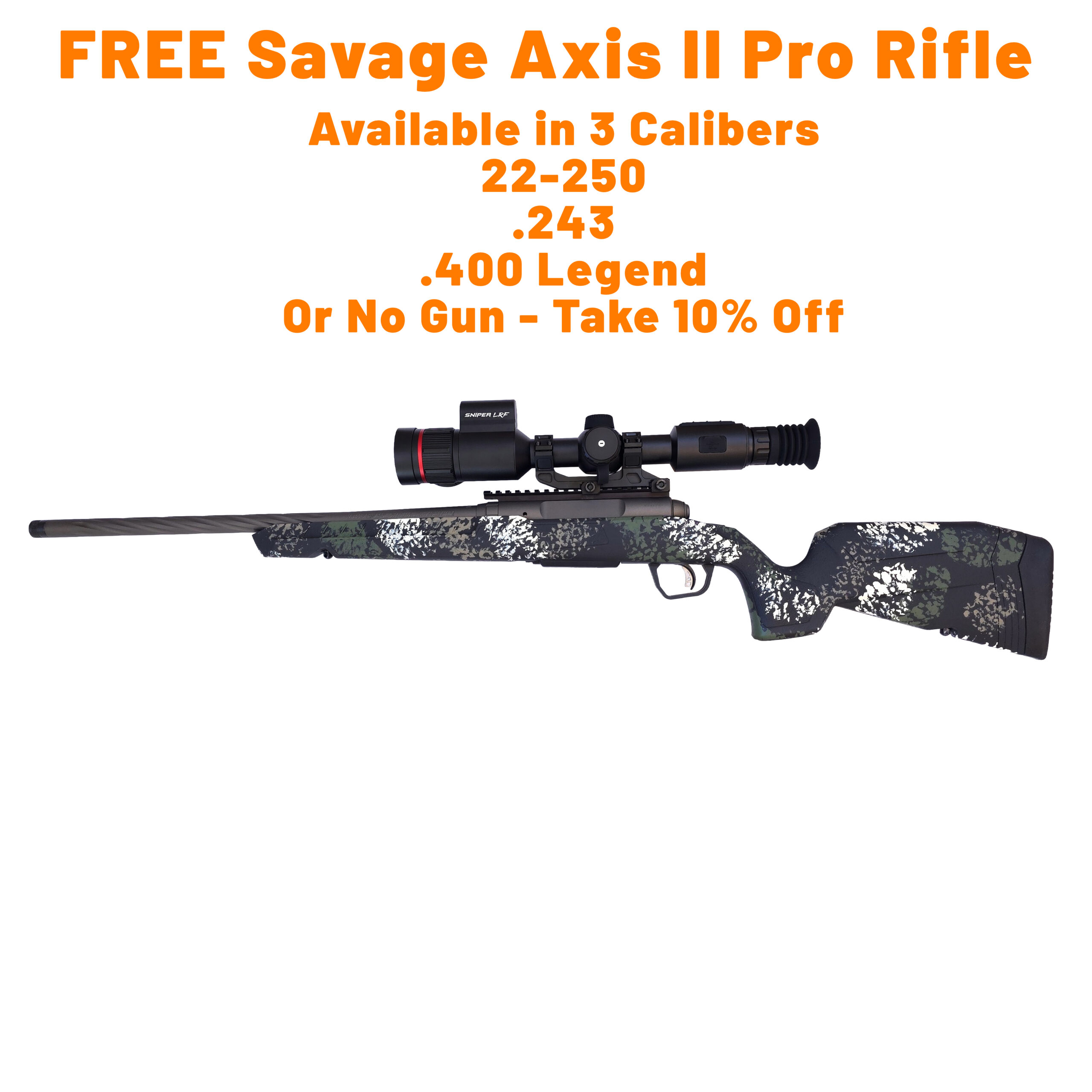 Predator Thermal Optics Sniper LRF 50-640 Laser Rangefinder Thermal Riflescope – FREE Savage Axis II Pro Rifle - Image 2