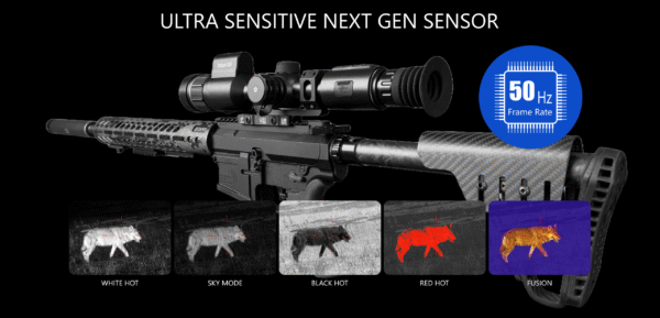 Predator Thermal Optics Sniper LRF 50-640 Laser Rangefinder Thermal Riflescope - Image 19