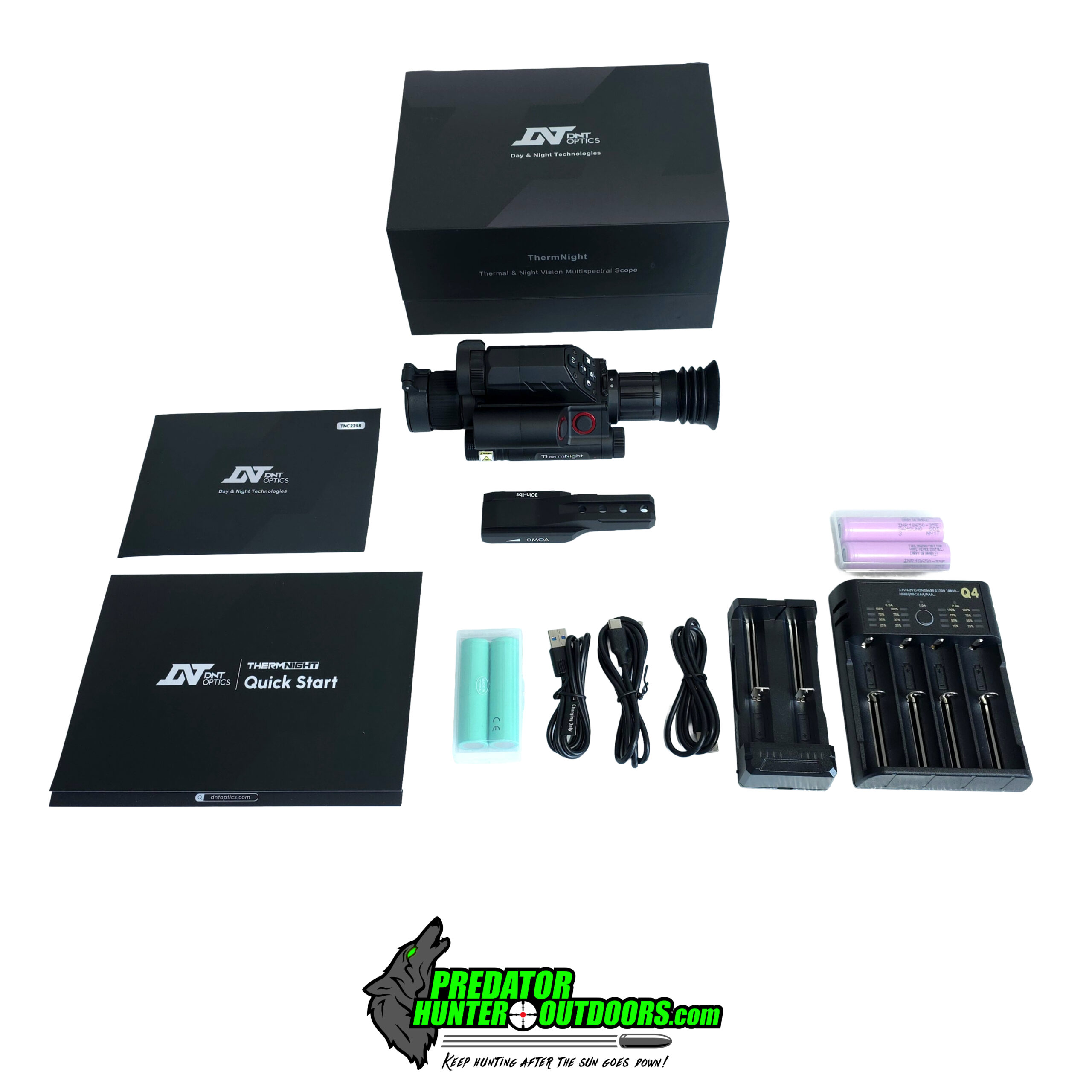 DNT Optics ThermNight TNC225R Thermal & Night Vision Multispectral Scope with Laser Rangefinder and Ballistic Calculator