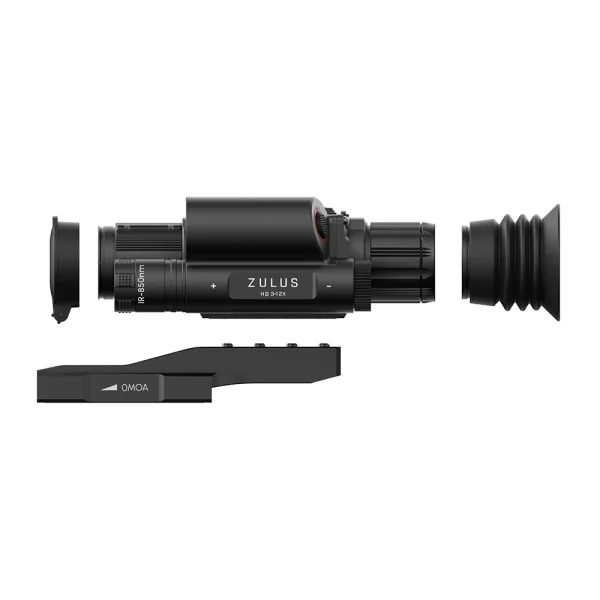 DNT Optics ZULUS HD ZHD312R 3-12X Digital Night Vision Scope with Laser Rangefinder and Ballistic Calculator