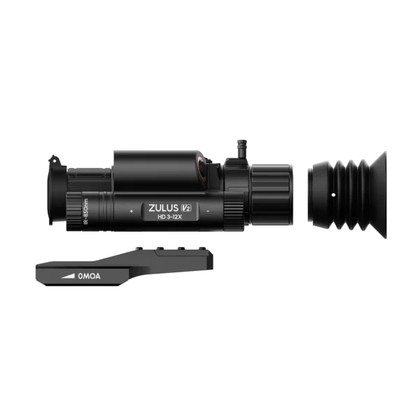 DNT Optics Zulus HD V2 ZHD312R-V2 5-20X Digital Night Vision Scope with Laser Rangefinder and Ballistic Calculator