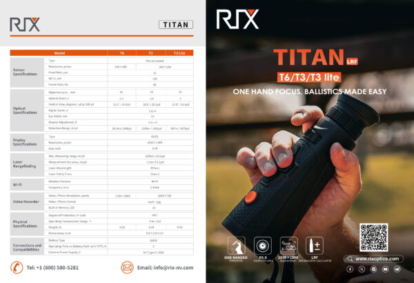 RIX Titan T6 Thermal Monocular (Free 2x Extra Batteries, 4-Port Charger and Lanyard Included!) - Image 11