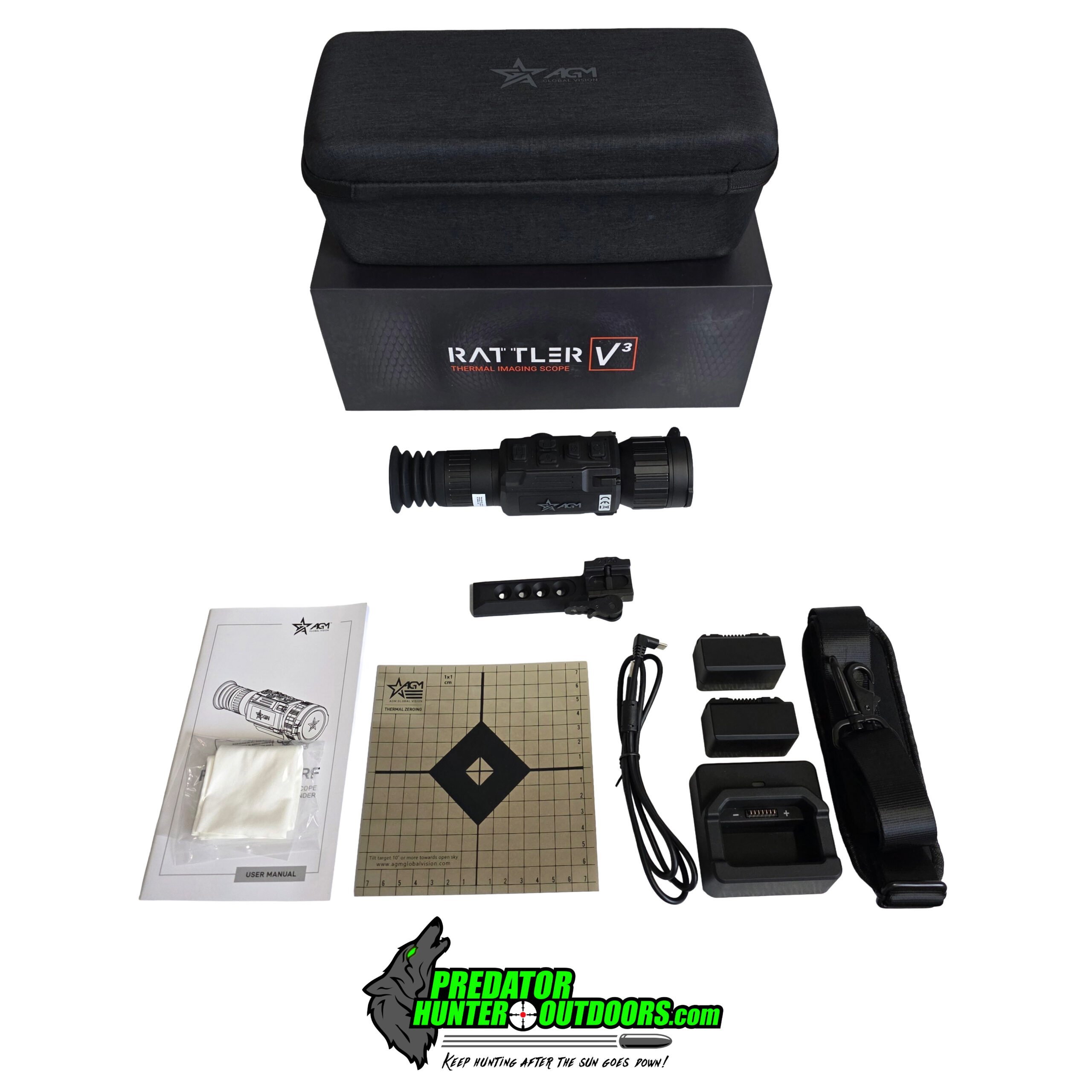 AGM Rattler V3 LRF 35-640 Thermal Weapon Sight