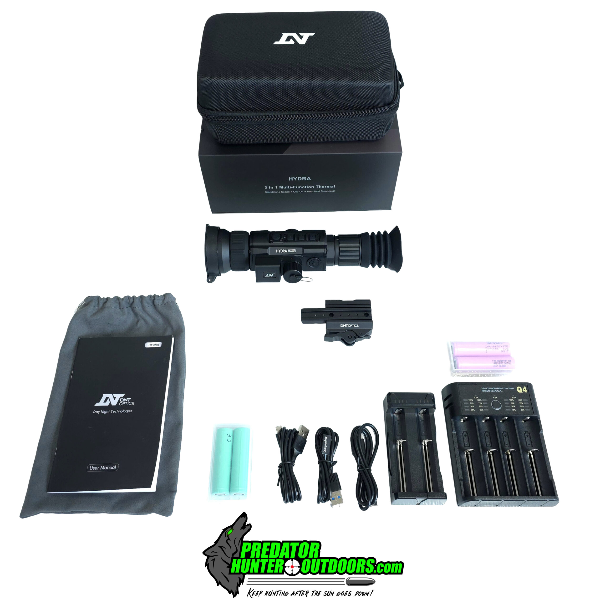 DNT Hydra LRF HS650R Multi-Function Thermal Scope with Laser Rangefinder & Ballistic Calculator