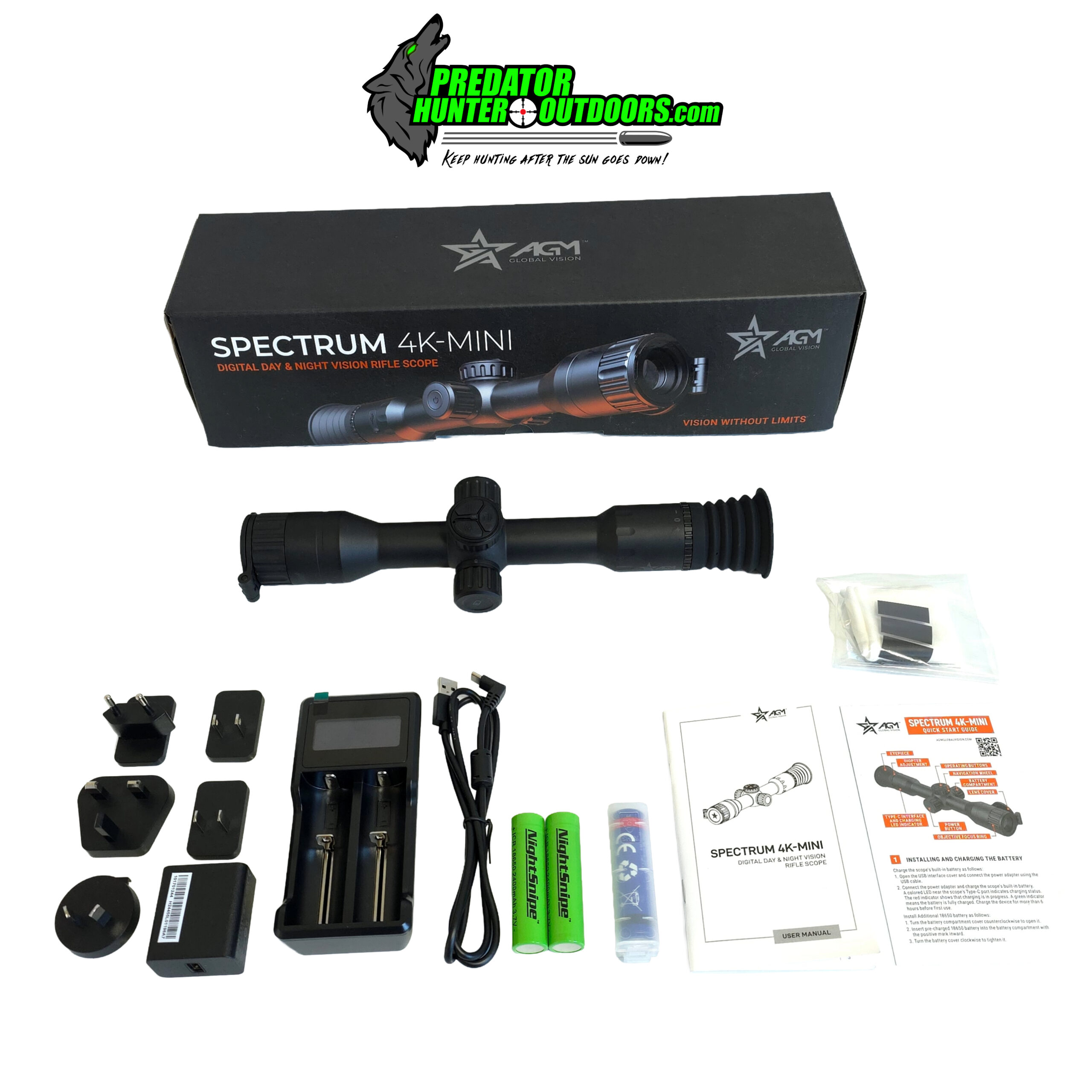 AGM Spectrum 4K Mini Digital Day and Night Vision Rifle Scope