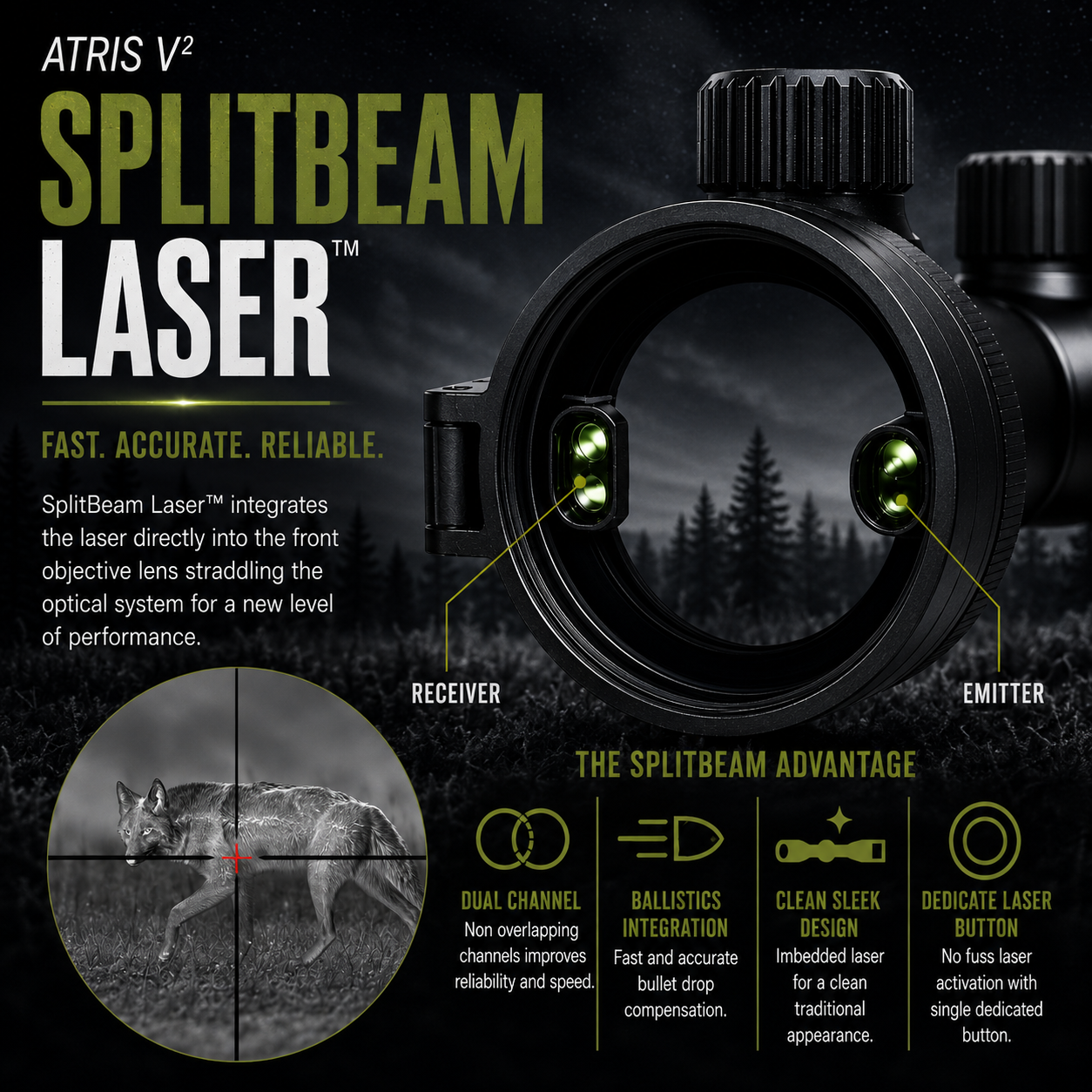 WAVE ATRIS 650 LRF V2 Thermal Scope