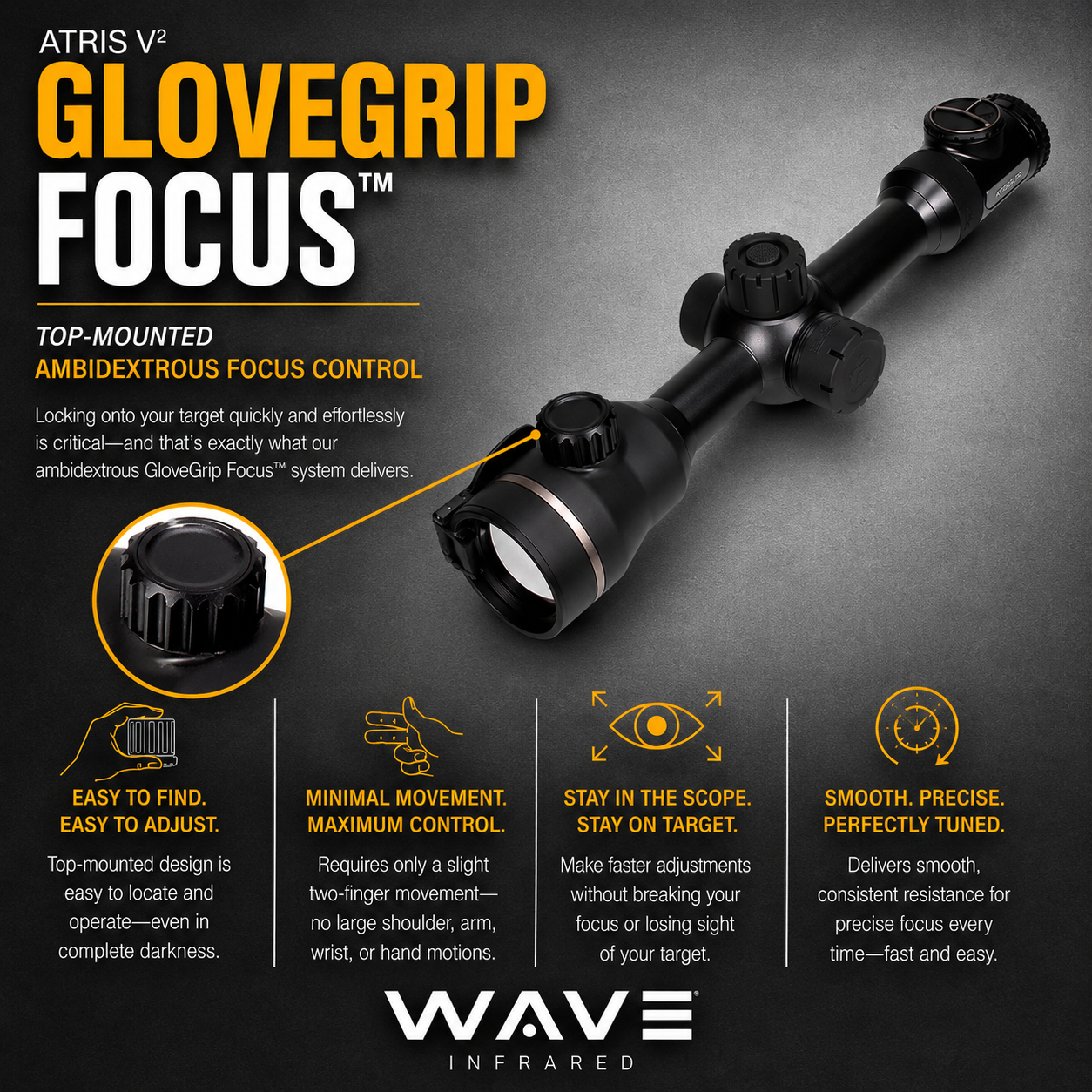 WAVE ATRIS 650 LRF V2 Thermal Scope