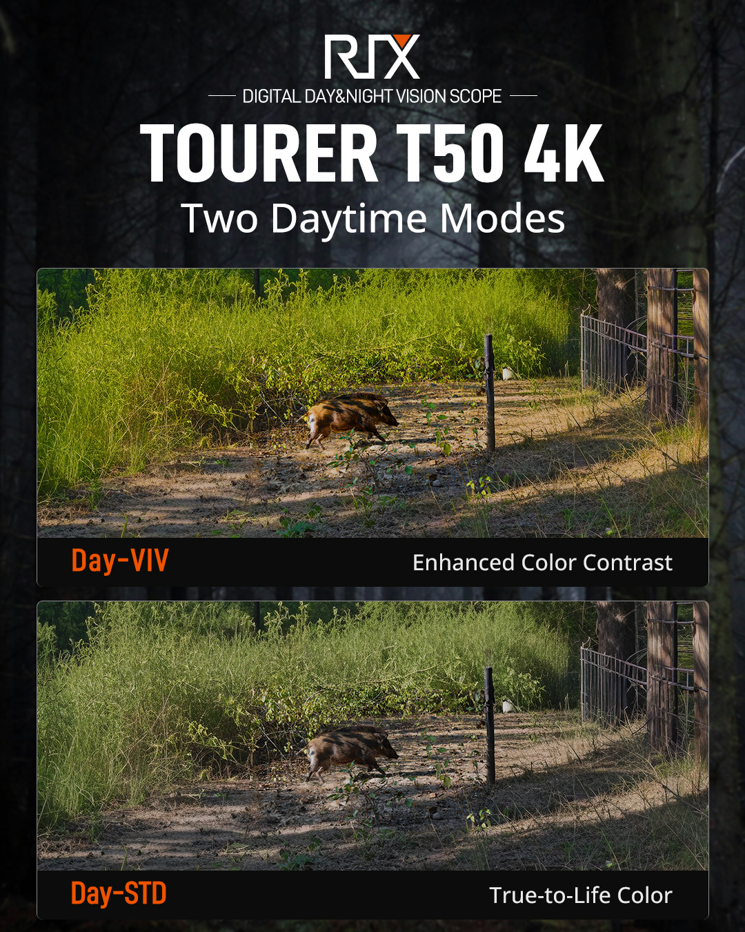 RIX Tourer T50 4K Digital Day & Night Vision Scope