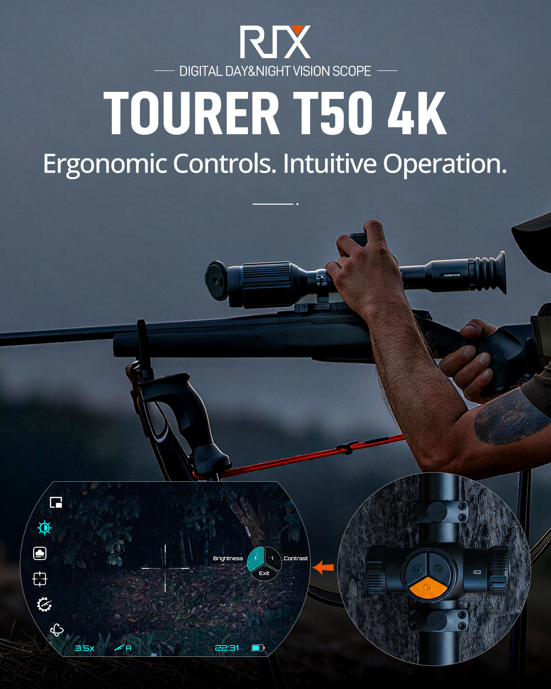 RIX Tourer T50 4K Digital Day & Night Vision Scope