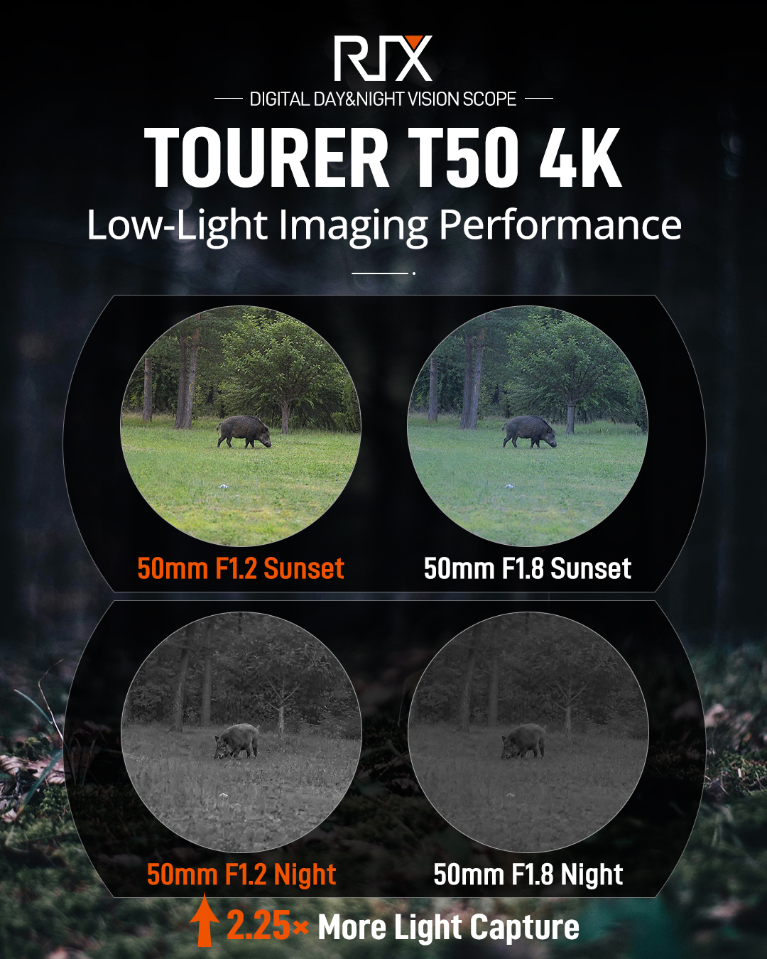 RIX Tourer T50 4K Digital Day & Night Vision Scope