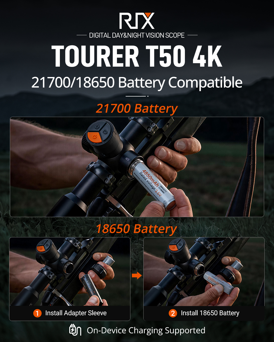 RIX Tourer T50 4K Digital Day & Night Vision Scope