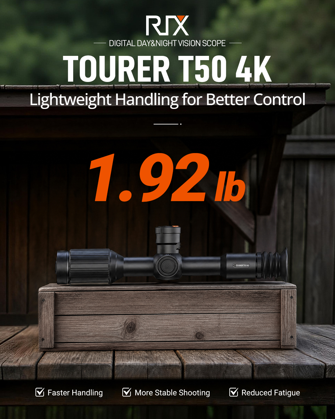 RIX Tourer T50 4K Digital Day & Night Vision Scope