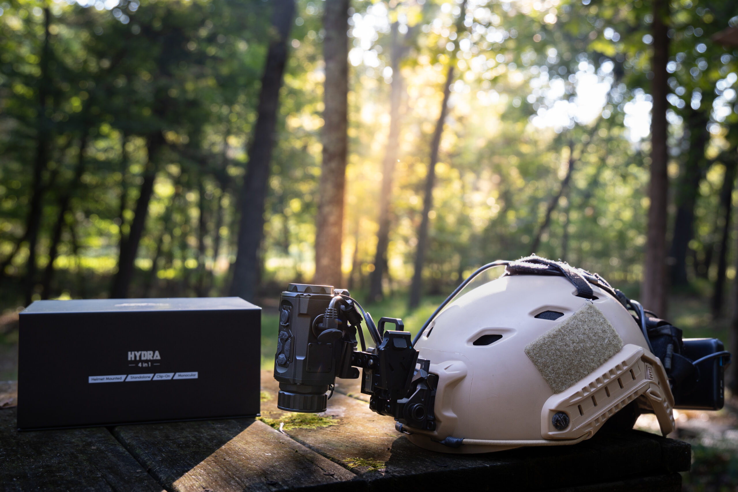 DNT Hydra Mini HS210M Multi-Function Thermal Scope - Helmet Mounted, Standalone Scope, Clip-On, Handheld Monocular