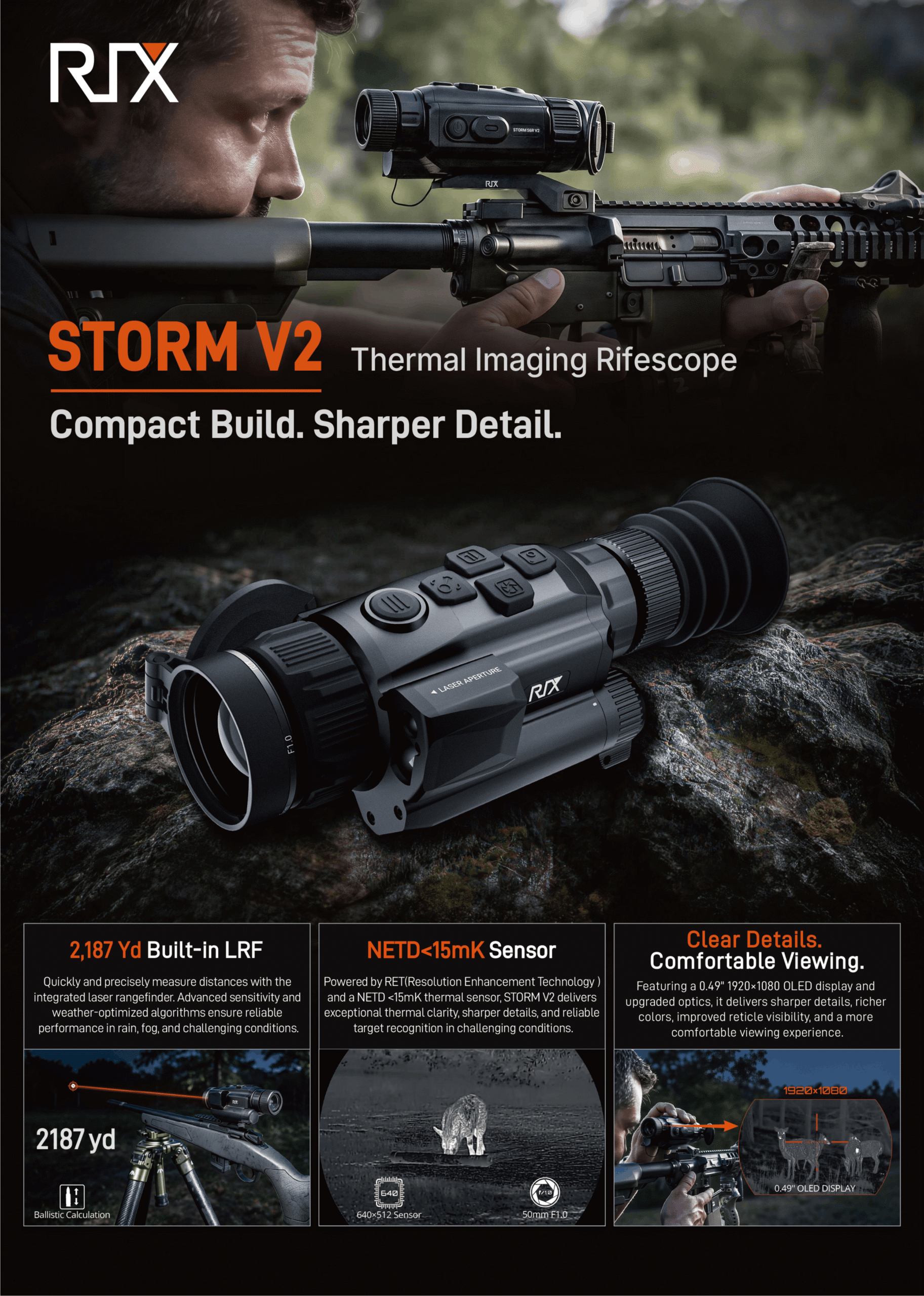 RIX Optics STORM V2 Spec Sheet